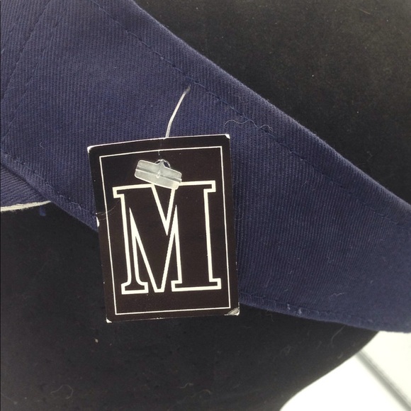 Embroidered M Visor Navy Blue - Picture 4 of 5